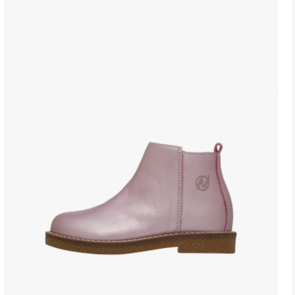 NWT NATURINO DASIE Leather Ankle Boots in Pink